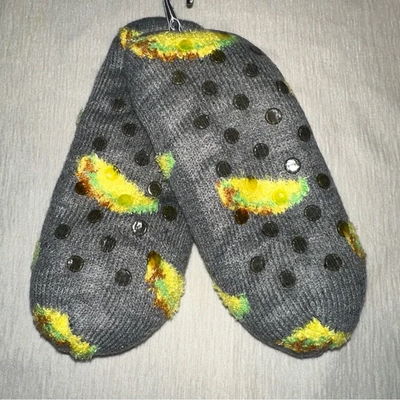 Northeast Outfitters Shoes Kids Small Grey Neo Cozy Cabin Taco Icon Slippers NWT - Picture 2 of 3
